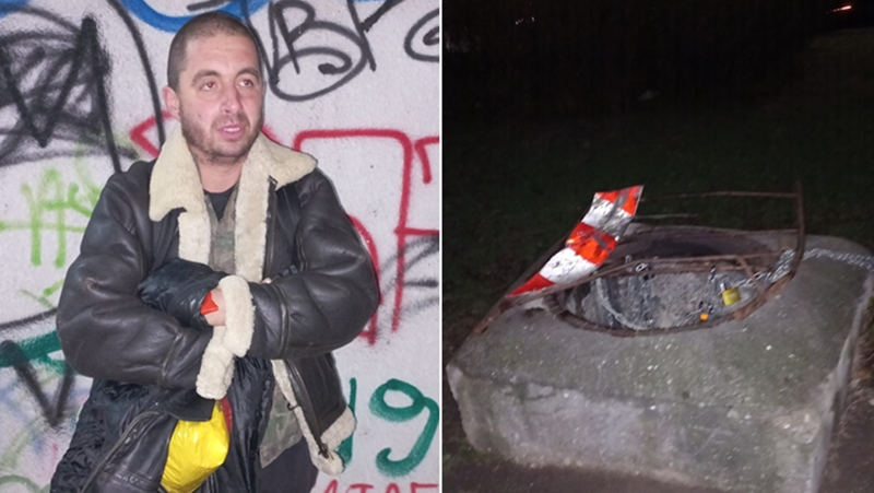 Покъртително! Мъж от Варна живее в шахта СНИМКИ