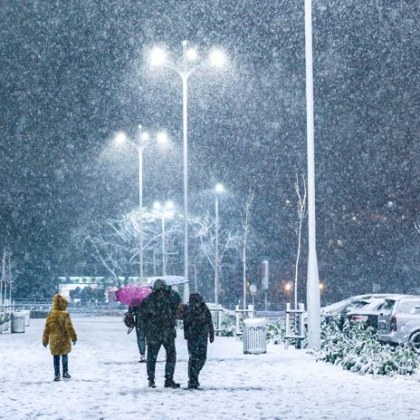 Сняг заваля в Пловдив Колкото и рядко явление да е