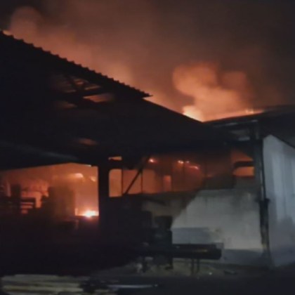 Пожар във фабриката за пелети в казанлъшкото село Дунавци Огънят е
