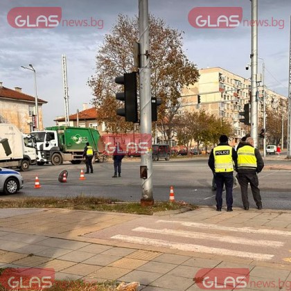 Първи кадри показват трагичния инцидент в Пловдив при който камион