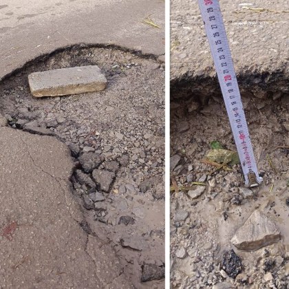 20 сантиметрови дупки са осеяли улици в София Истинско предизвикателство е