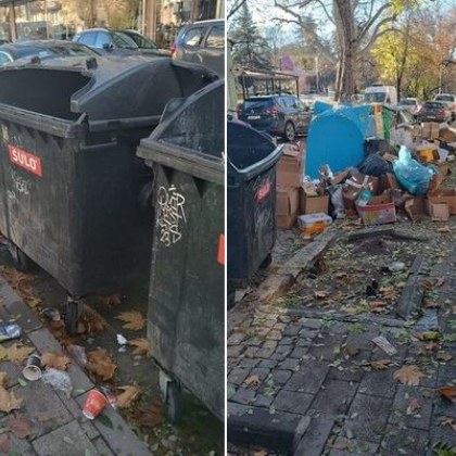 Десетки кашони и боклуци в центъра на Пловдив ядосаха жена