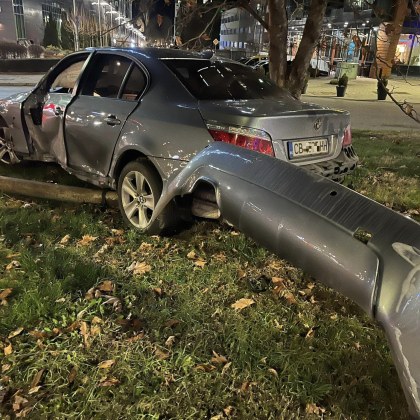 Катастрофа между два автомобила е станала снощи в София Инцидентът