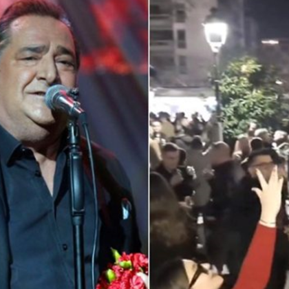 Гърция се прощава с Василис Карас като пее негови хитове