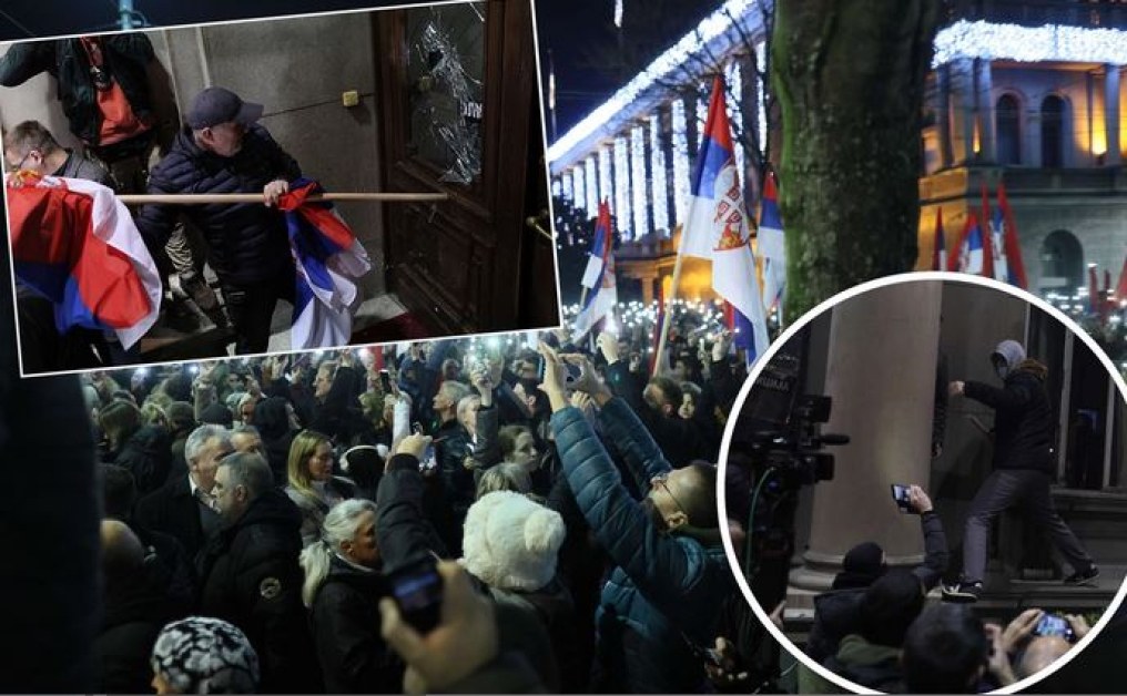 Сблъсъци по време на антиправителствените протести в Белград