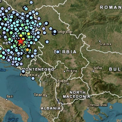Земетресение с магнитутд 5 1 по Рихтер преди минути разлюля Босна