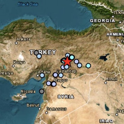 Земетресение с магнитуд 4 5 по Рихтер разлюля Югоизточна Турция Епицентърът е