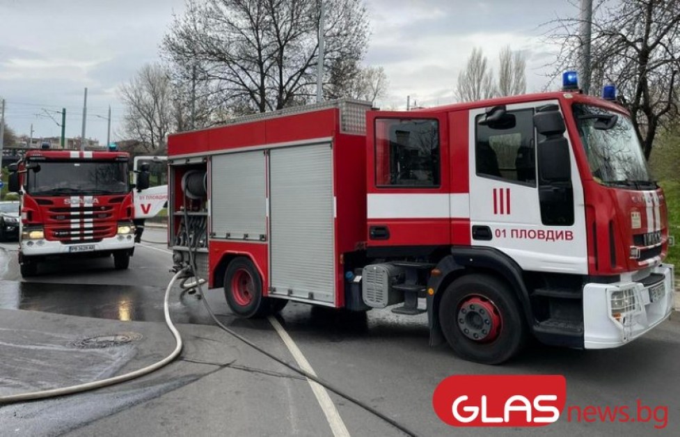 Е-тротинетка се запали в Пловдив, мъж пострада