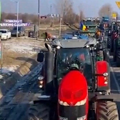 Румънски фермери блокираха движението през ГКПП Сирет на границата с