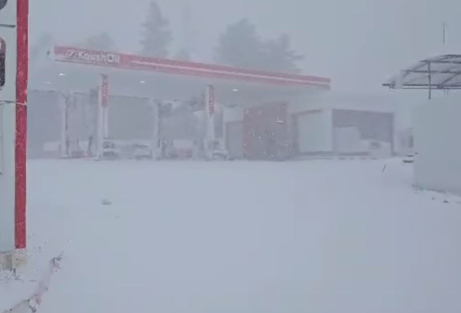 Сняг вали в момента на българо-турската граница. Побелял е районът