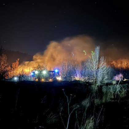 Пожар гори в околностите на село Виден Община Павел баня Пламнали