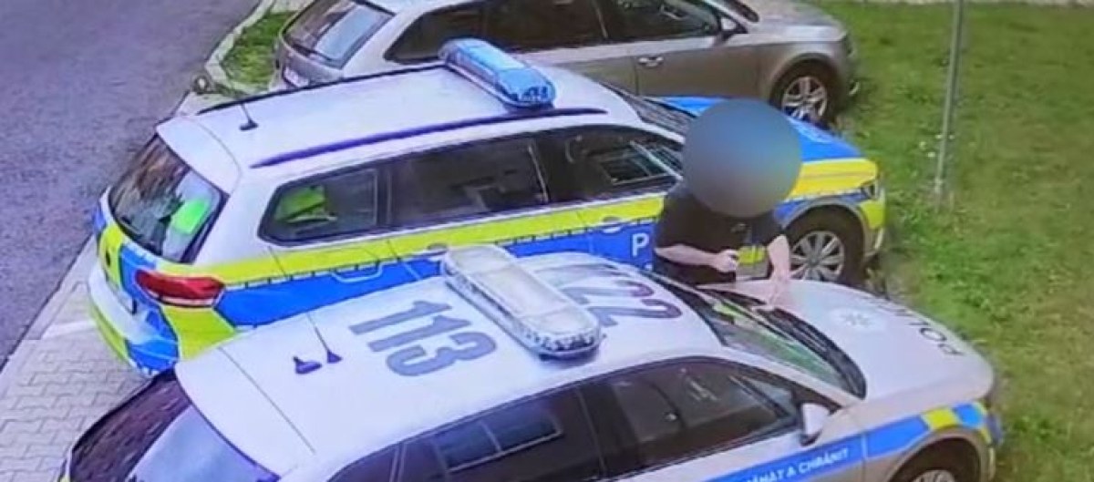 Мъж взриви полицейска кола, за да влезе в затвора ВИДЕО