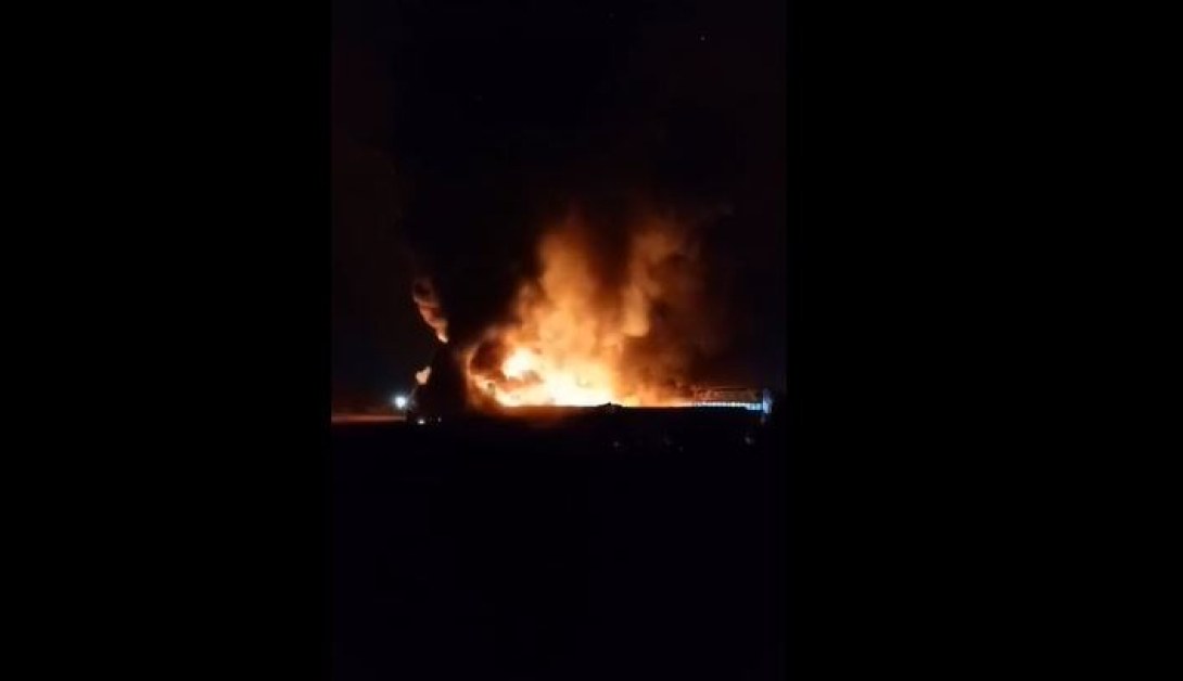 Огромен пожар избухна в автоморга, намираща се между селата Руен