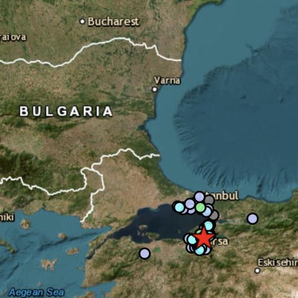 Ново земетресение е регистрирано край България След като преди обяд