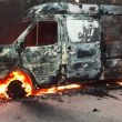 Палеж: Фирмени бусове изгоряха в Пловдив