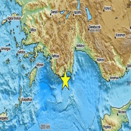 Земетресение с магнитуд 4 8 по Рихтер е регистрирано на 110 км