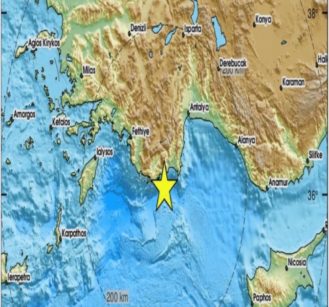 Земетресение с магнитуд 4,8 по Рихтер е регистрирано на 110 км