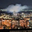 Гръм и пожар в Русе! Гъст дим има над града СНИМКИ