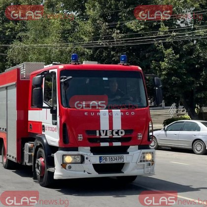 Турски товарен автомобил превозващ захар се подпали на АМ Тракия