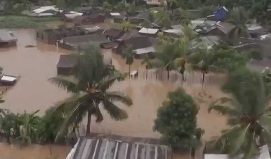 Тропически циклон връхлетя Мадагаскар. Според съобщение на Националната служба за