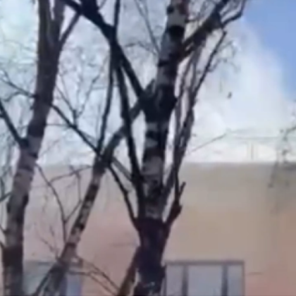 Пожар лумна в Московския държавен университет ВИДЕО