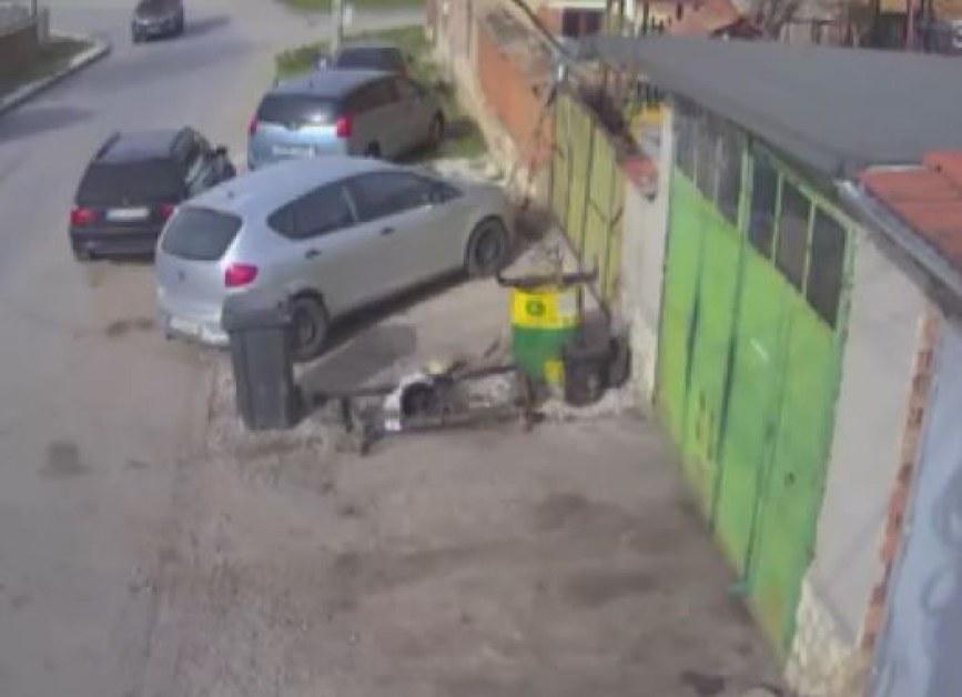 Пиян  шофьор се заби в оградата на къща ВИДЕО