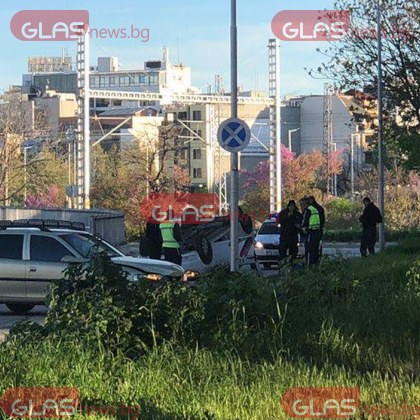 Водач е в болница след катастрофата тази сутрин в Пловдив Сигналът