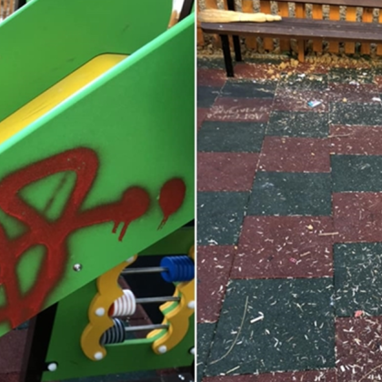 Детска площадка в Габрово се е превърнала в сборище на