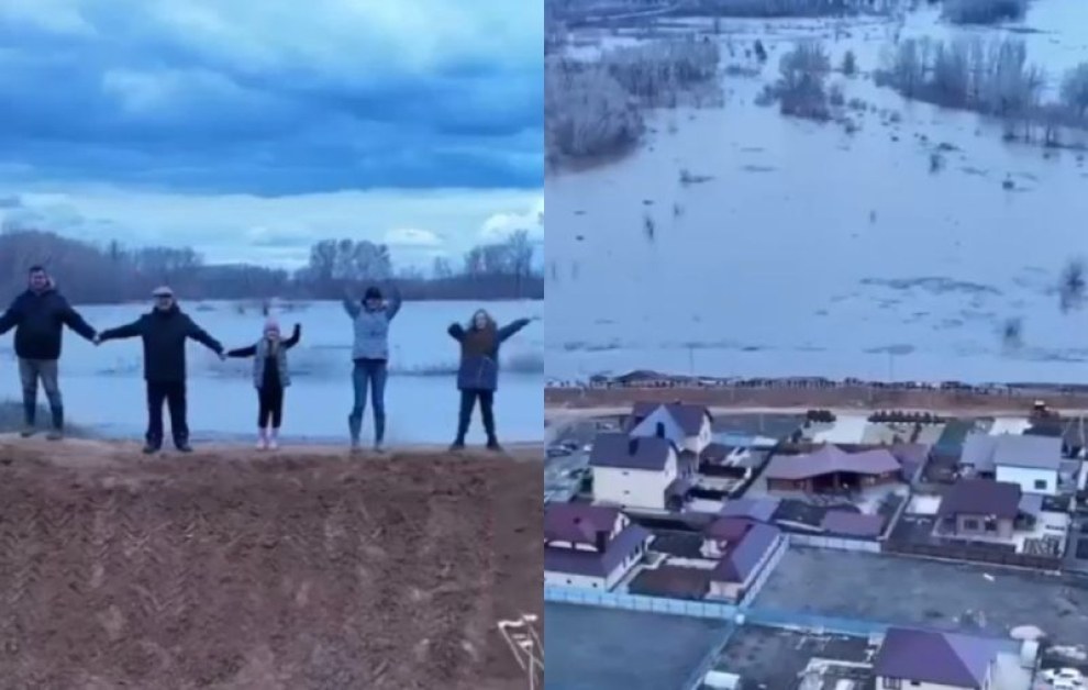 Край Оренбург жители на село построиха язовир и се спасиха от наводнение ВИДЕО