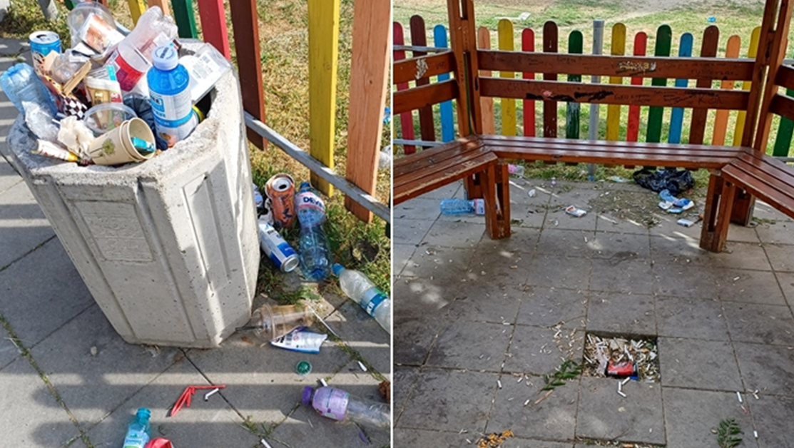 Детска площадка в Пловдив тъне в боклуци, сигнализира Мария Ненова в