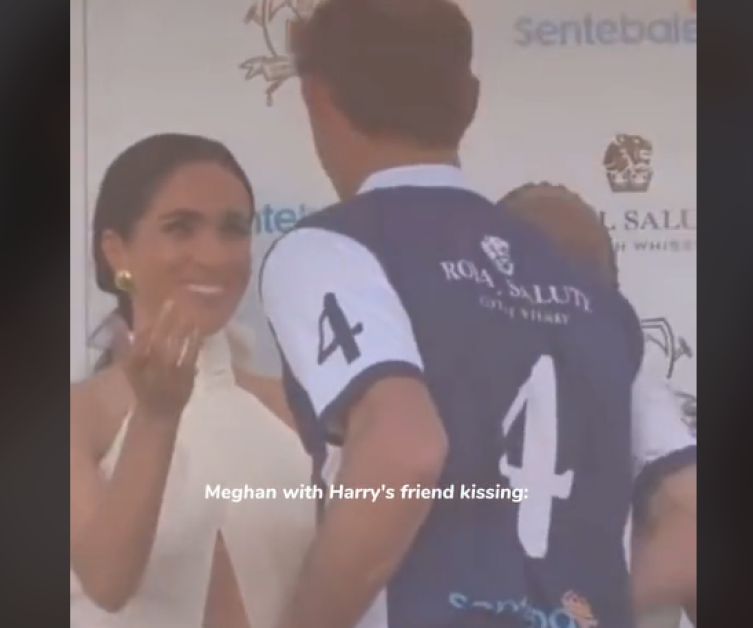 Реакцията на принц Хари, когато Меган целува друг мъж, стана хит ВИДЕО