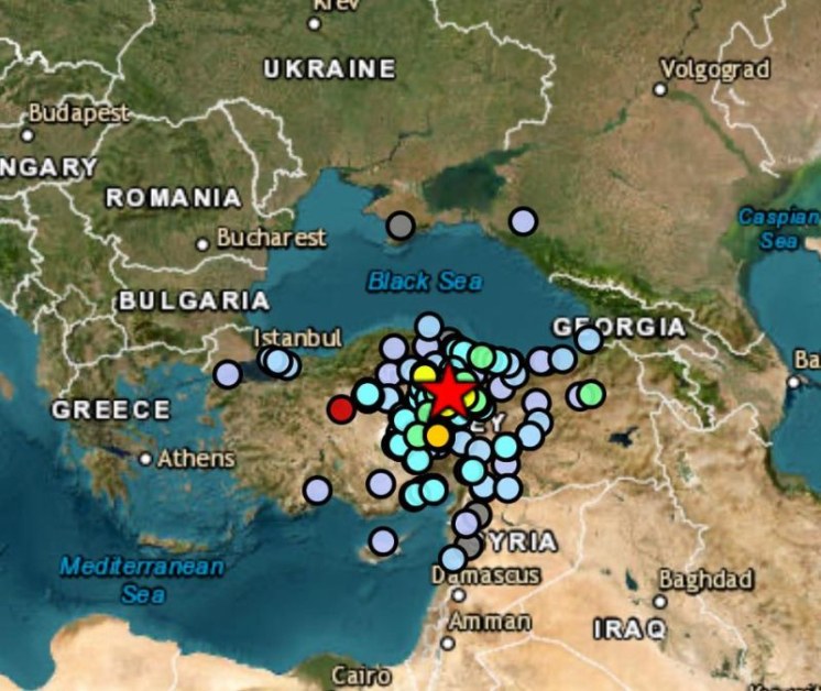 Земетресение от 5,6 по Рихтер е регистрирано в Централна Турция,