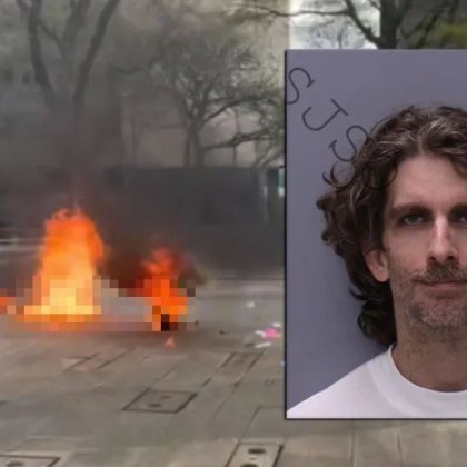 Мъжът който се самозапали пред съда в Манхатън където се