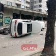 Мелето с обърната кола в Пловдив: Водачката на мерцедеса е загубила контрол при завой