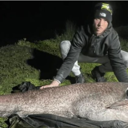 34 годишният Дарън Рейц любителски риболовуц от Рейнхам стана рекордьор когато