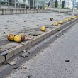 Каскада в София! Събраха бетонните топки по булевард СНИМКИ
