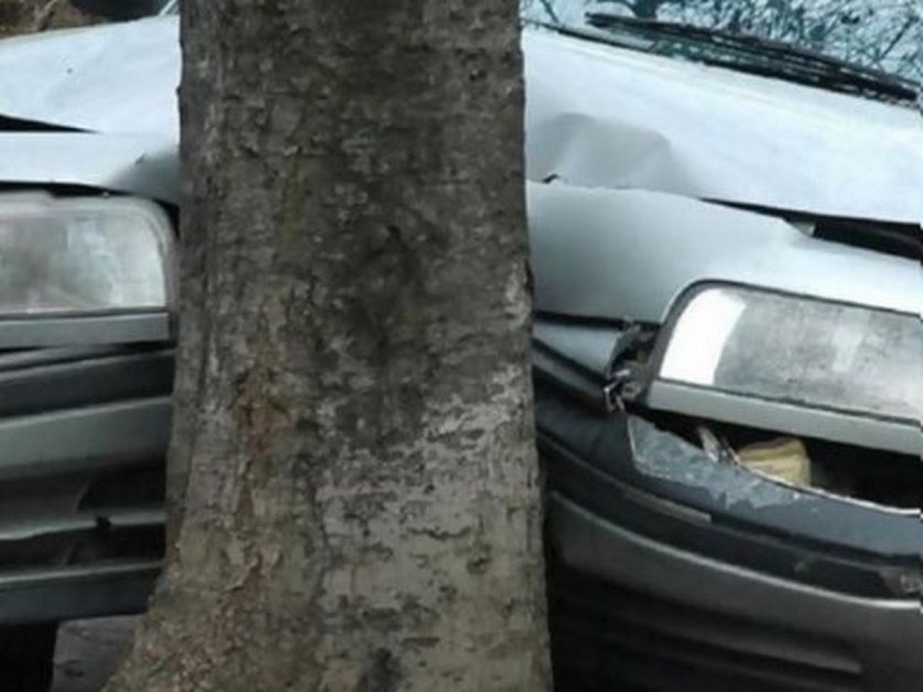 Млад шофьор се блъсна в дърво в Карловско