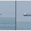 Как кораб се носи над морето в Гърция?