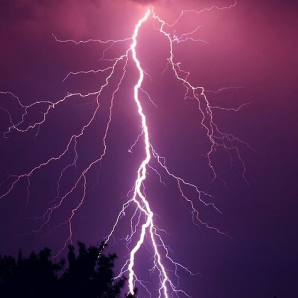 В понеделник вечерта в източния германски град Дрезден мълния рани