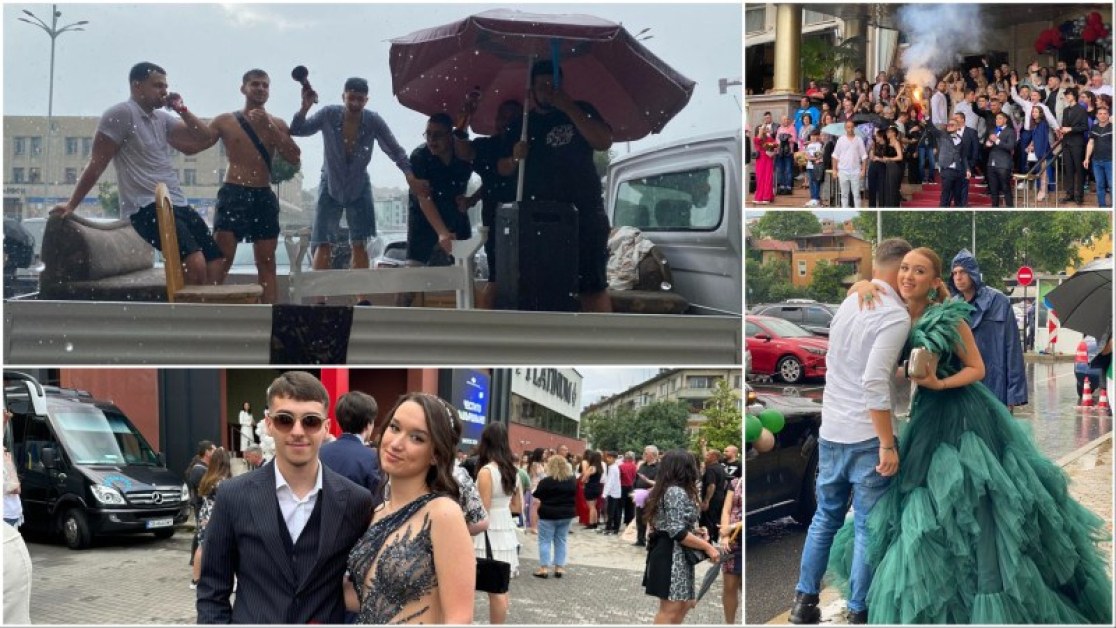 Пороят не стресна абитуриентите в Пловдив, пристигнаха шеметно на бала СНИМКИ