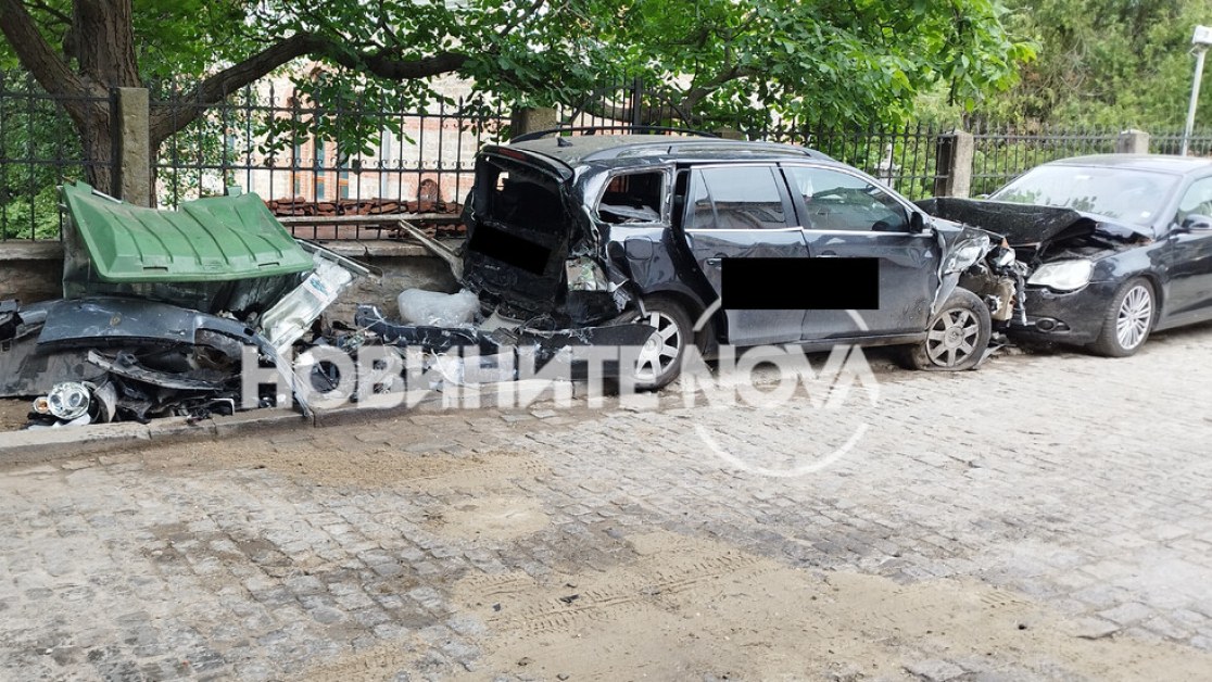 Гонка! Дрогиран помете 5 коли, спряха го с шипове СНИМКИ