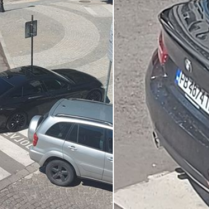 Неправилно паркиране на БМВ в центъра на Пловдив даде поводи