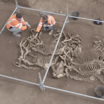 Археолози във Франция са открили девет удивителни гроба съдържащи скелети