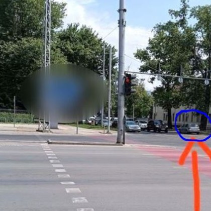 Куриозна ситуация се разиграла в Пловдив Шофьор поел в насрещното на