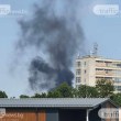 Гъст черен дим над Пловдив СНИМКИ