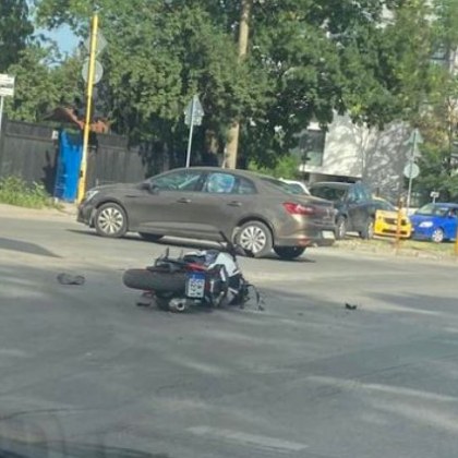 Произшествие с моторист е станало в столицата в следобедните часове