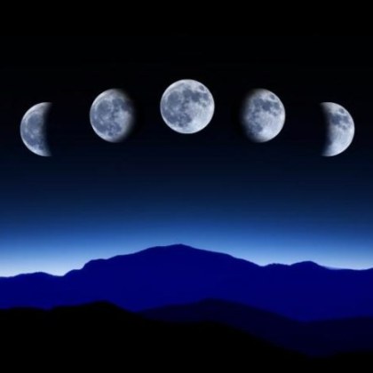 Периодът на намаляващата луна времето от пълнолуние до новолуние се