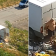 Заснеха шофьор на бус да изхвърля незаконно отпадъци в София ВИДЕО