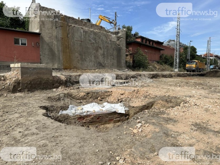Археологическо откритие при ремонта на Бетонния мост в Пловдив СНИМКИ