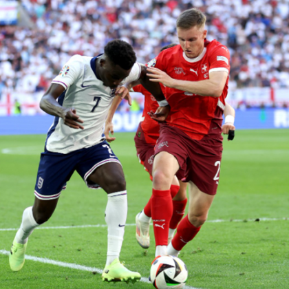 Националният отбор на Англия изстрада максимално класирането си към полуфиналите